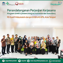 PENANDATANGANAN PERJANJIAN KERJASAMA PROGRAM SIHATI DISDUKCAPIL KOTA TANGSEL